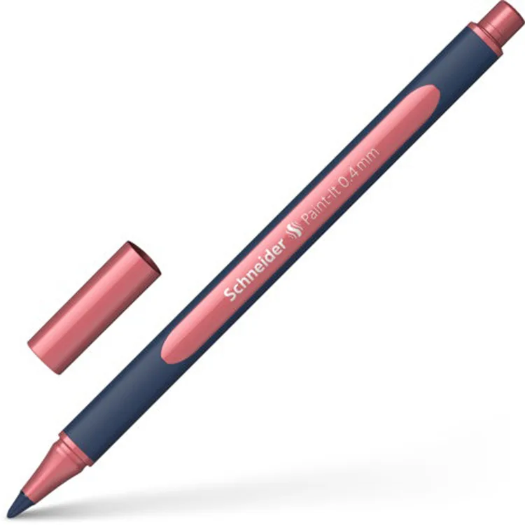 SCHNEIDER - METALİK ROLLERBALL PAINT-IT 050 DAVETİYE KALEMİ 0.4mm METALİK VINTAGE KIRMIZI - ML05001081