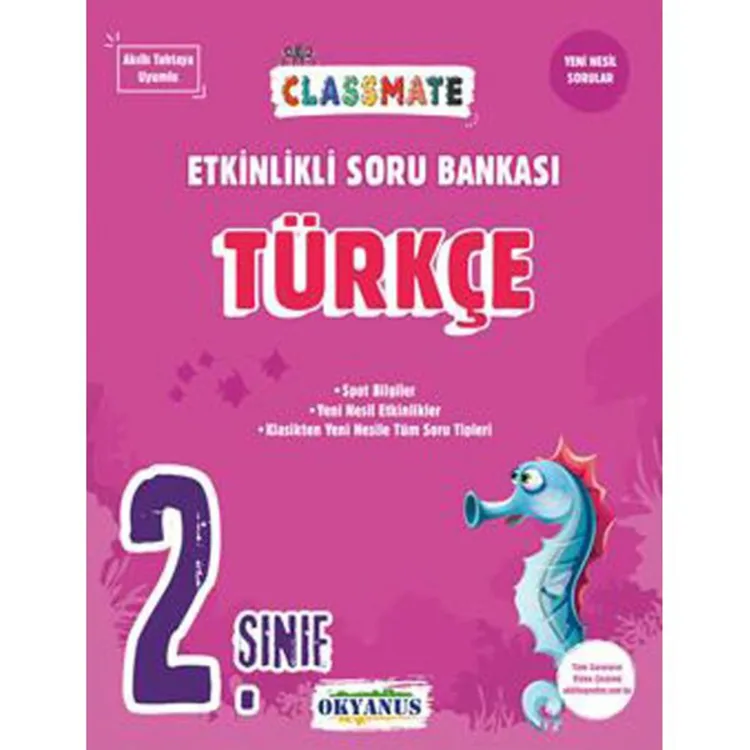 OKYANUS 2. SINIF CLASSMATE TÜRKÇE ETKİNLİKLİ SORU BANKASI
