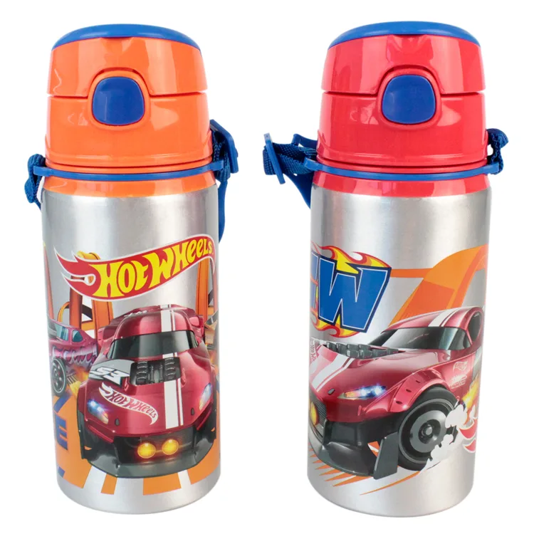 CEM HOTWHEELS HW-ALM-500 ALUMINYUM PİPETLİ MATARA (SULUK) 500ML