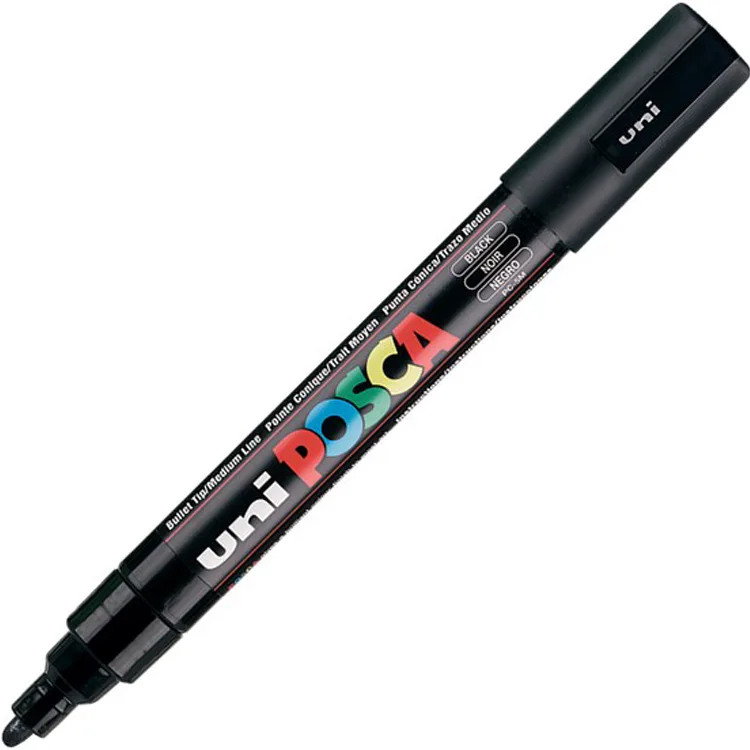 UNİ POSCA SU BAZLI POSTER MARKER 1.8-2.5 SİYAH PC-5M