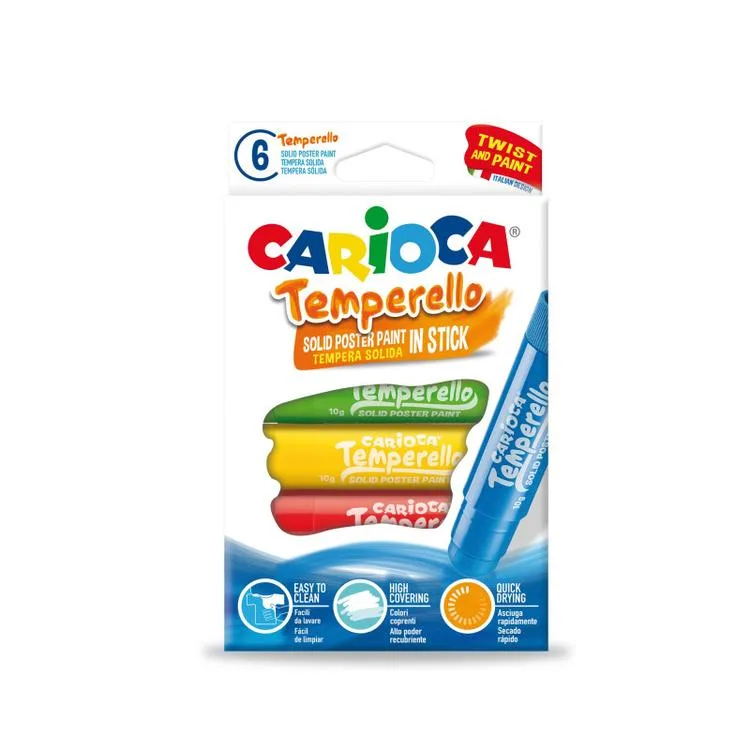 CARIOCA 42739 TEMPERELLO STICK POSTER BOYAMA KALEMİ 6'LI