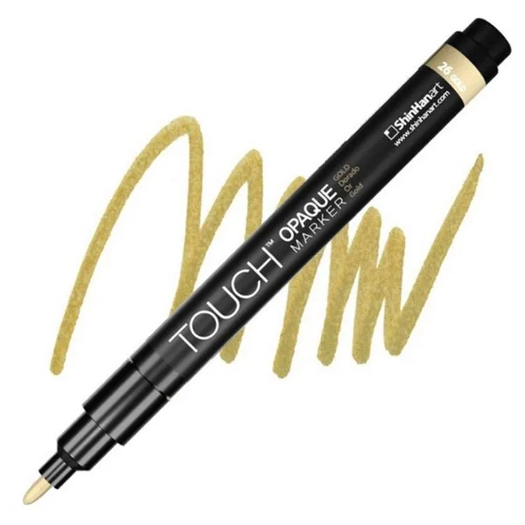 TOUCH OPAQUE SU BAZLI MARKER KALEM 0.8-1.3mm - FINE PACK GOLD 26 - SH8613003-2013