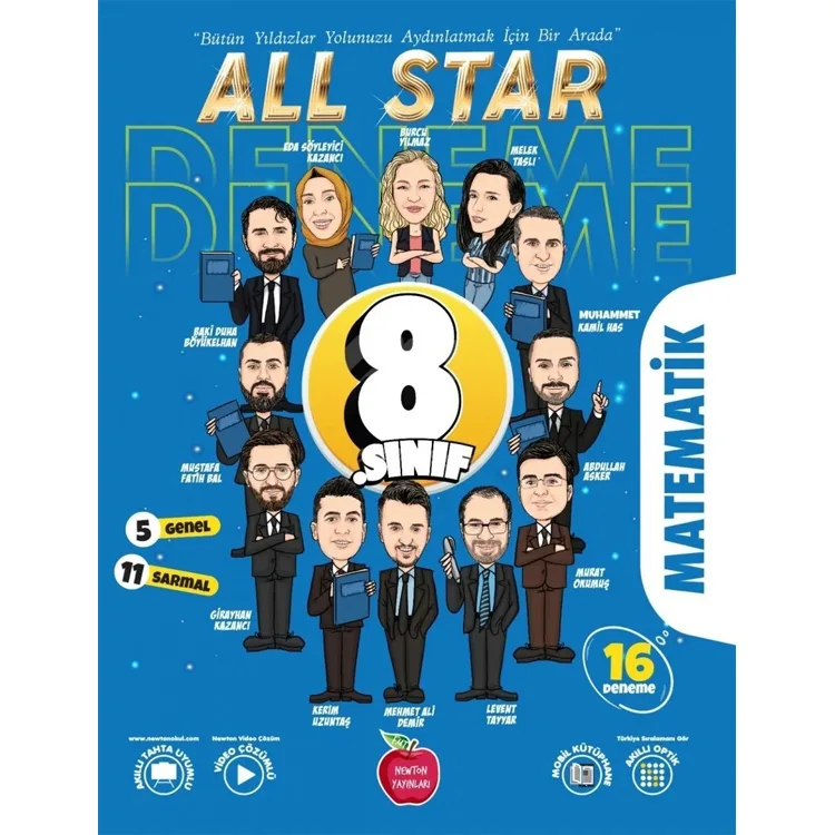 NEWTON 8. SINIF ALL STAR MATEMATİK 16 DENEME