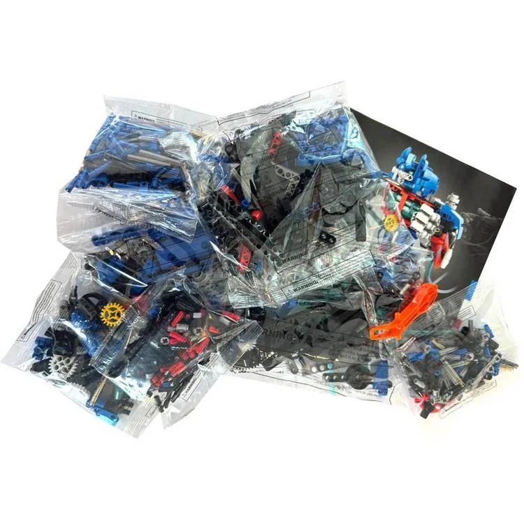 SUNMAN İM. MASTER NO.6860 HİDROLİK SAVAŞ ROBOTU MAVİ LEGO YAPIM SETİ 694 PARÇA 6+