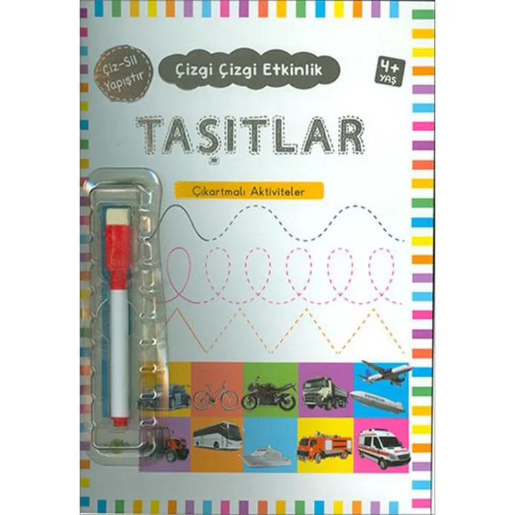 ÇİZGİ ÇİZGİ ETKİNLİK TAŞITLAR 4 YAŞ VE ÜSTÜ