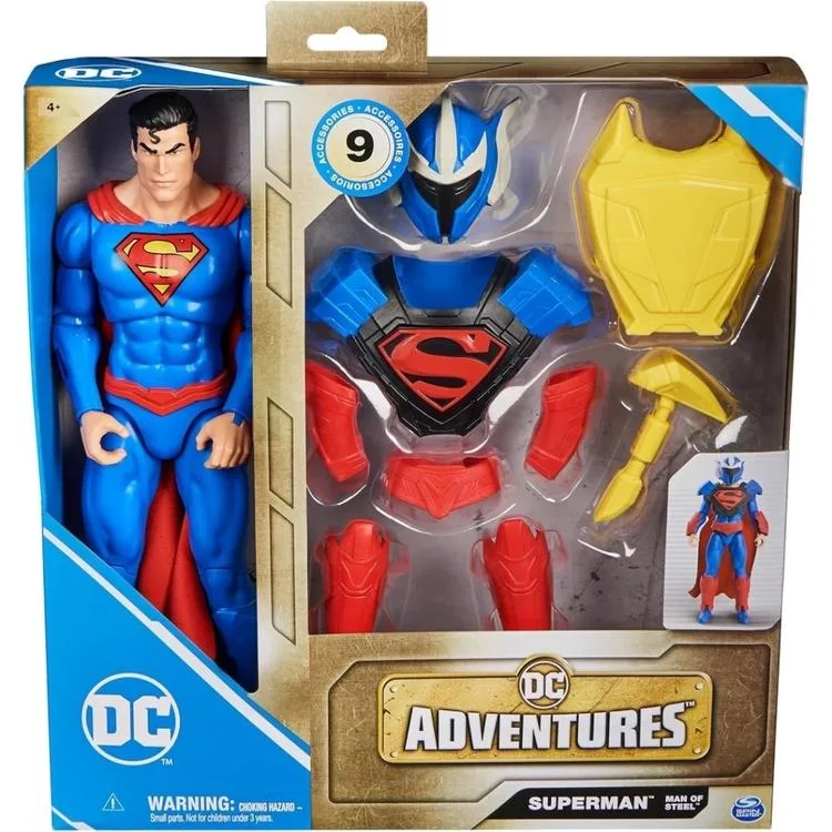 SPIN MASTER DC ADVENTURES SUPERMAN 6067957 FİGÜR AKSESUARLI SET 30CM 4+