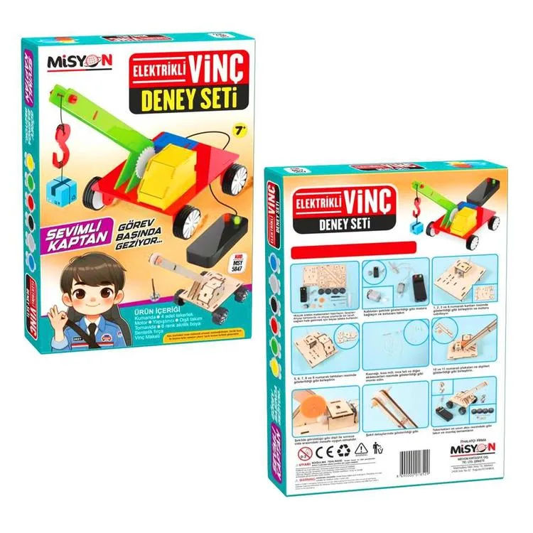 MİSYON MSY-5847 ELEKTRİKLİ VİNÇ DENEY SETİ
