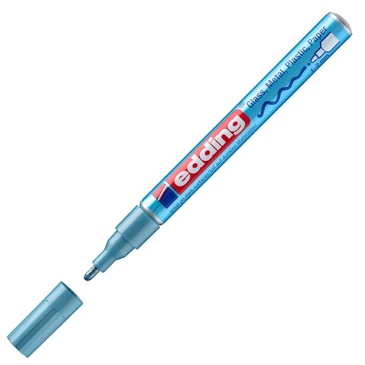 EDDING E-751 PAINT MARKER KALEM METALİK AÇIK MAVİ