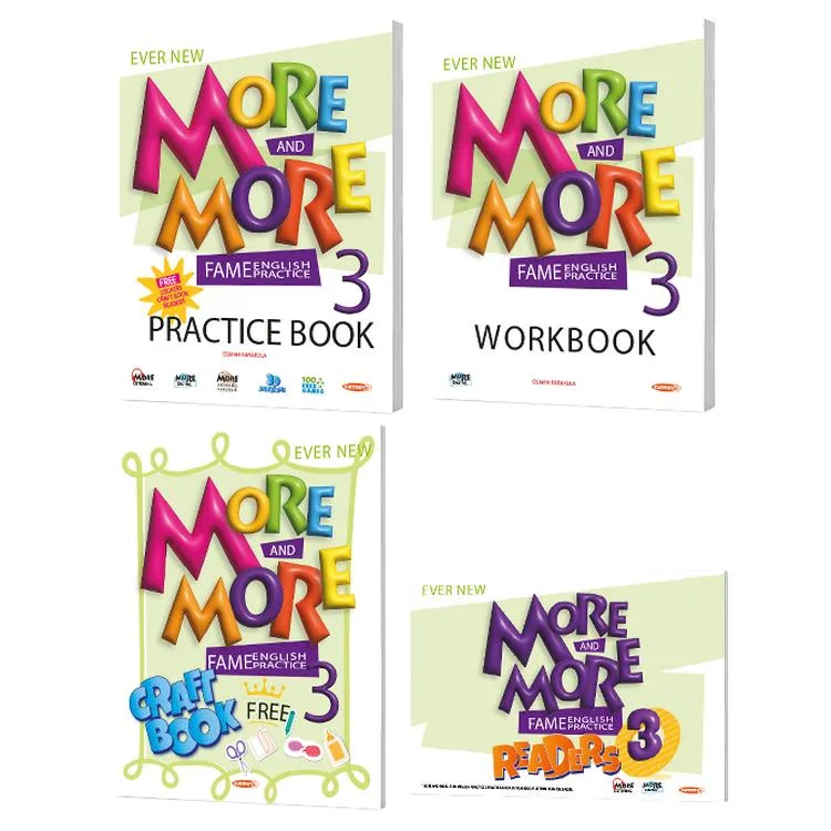 KURMAY ELT 3. SINIF MORE & MORE ENGLISH PRACTICE BOOK + WORKBOOK + CRAFT BOOK + READERS