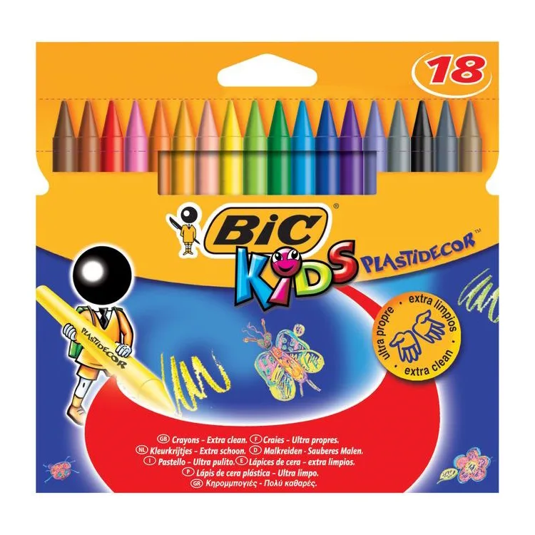 BİC PASTEL BOYA PLASTIDECOR 18 Lİ / 8297712