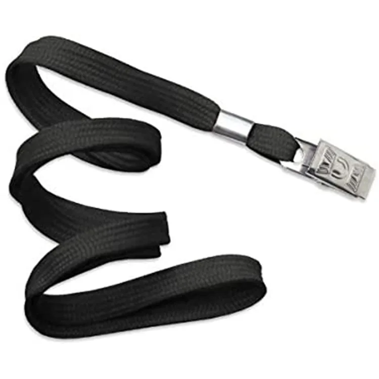 KRAF 510G METAL KLIPSLİ KART ASKI İPİ SİYAH
