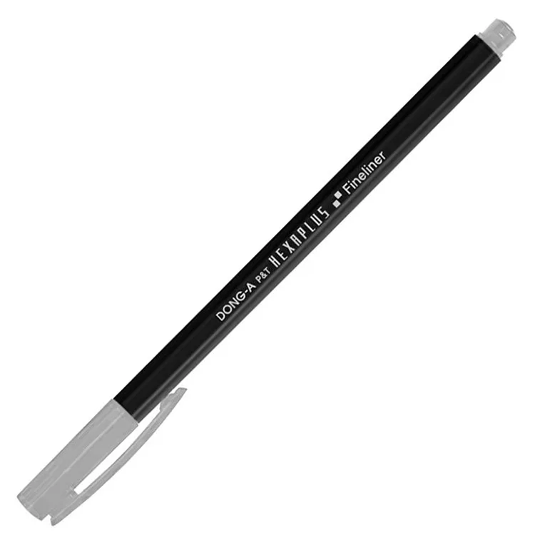 DONG-A HEXAPLUS FİBER UÇLU FINELINER KALEM AÇIK GRİ NO:65
