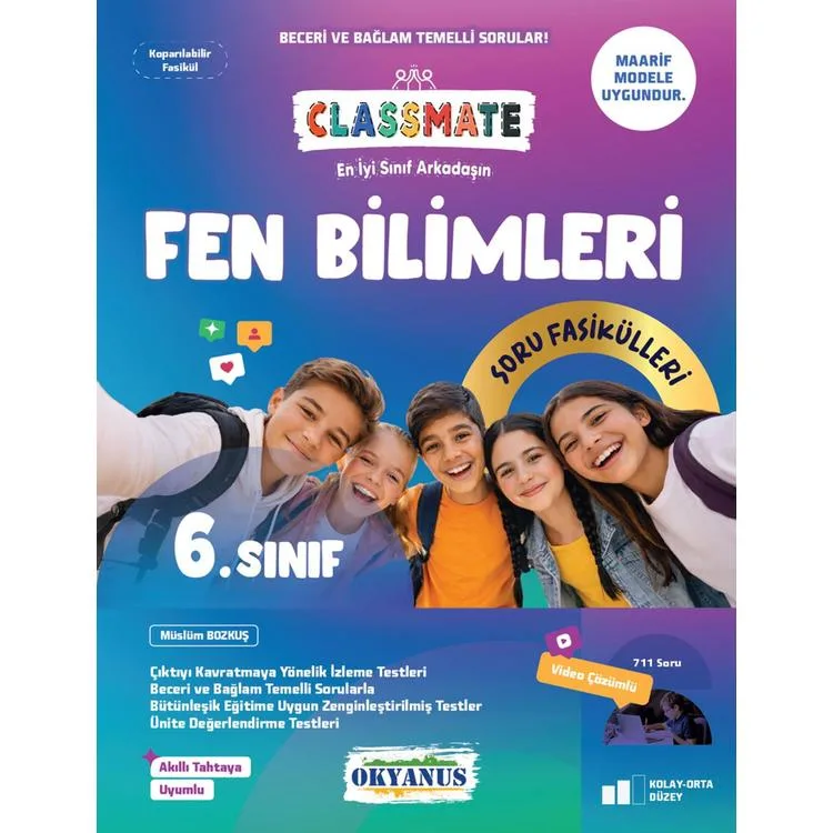 OKYANUS 6. SINIF CLASSMATE FEN BİLİMLERİ SORU FASİKÜLLERİ