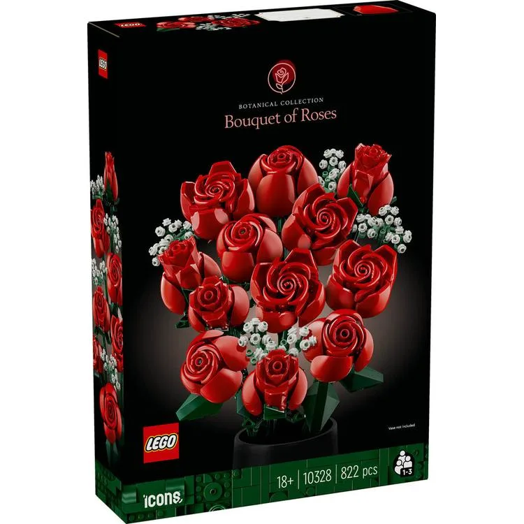 LEGO BOTANICALS 10328 BOUGUET OF ROSES 822 PARÇA 18+