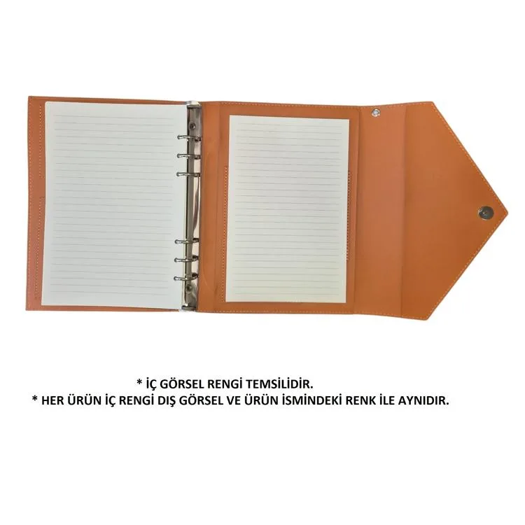 VICTORIA'S JOURNALS MUSE 126-2731 KUTULU VEGAN DERİ A5 120 GR. 96 YP. DEĞİŞTİRİLEBİLEN İÇ ÇİZGİLİ ORGANİZER DEFTER SİYAH