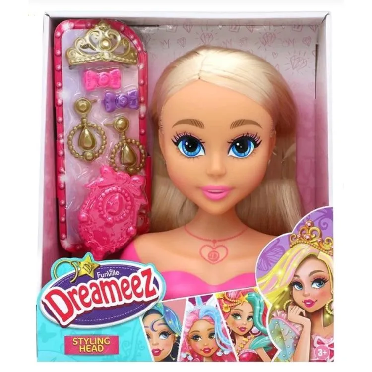 SUNMAN 81083 DREAMEEZ BEBEK SAÇ TASARIMI BÜSTÜ OYUN SETİ 3+