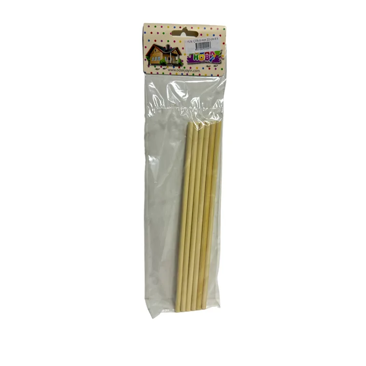 ODAK HOBİ YUVARLAK ÇITA 6mm 22cm - 6'LI