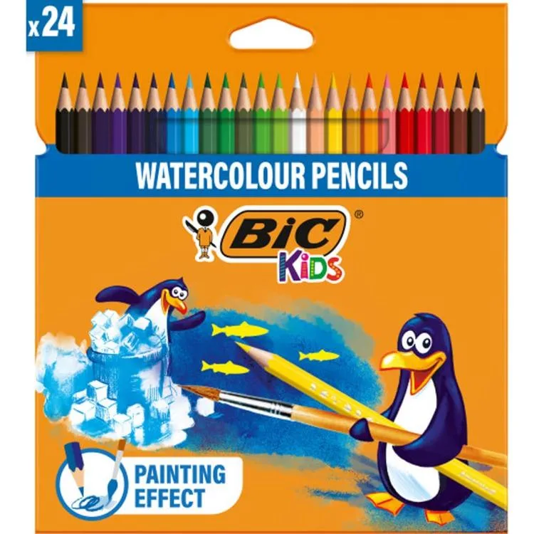BİC AQUACOULEUR KURU-SULU BOYA KALEMİ TAM BOY 24'LÜ 8575633