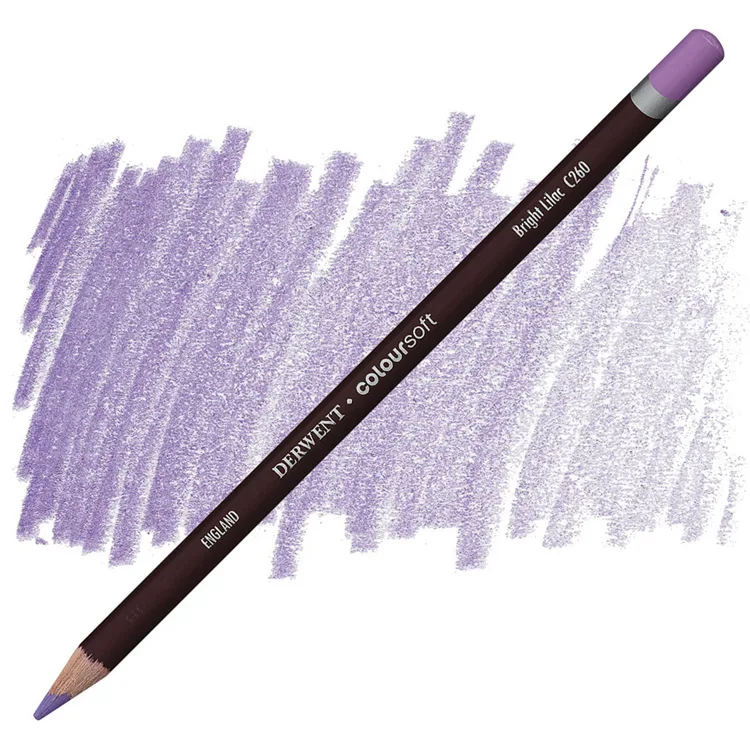 DERWENT COLOURSOFT - YUMUŞAK KURUBOYA KALEMİ- BRIGHT LILAC C260