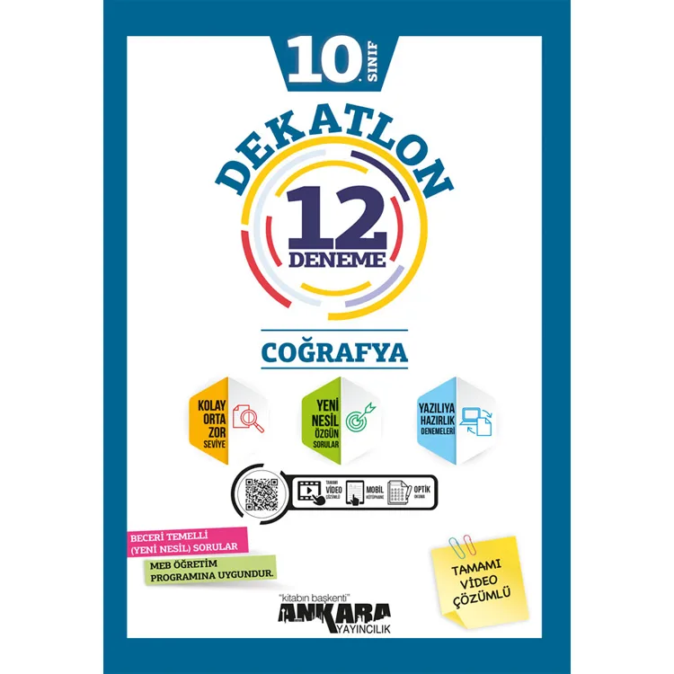 ANKARA YAY.10.SIINIF COĞRAFYA DEKATLON 12 DENEME