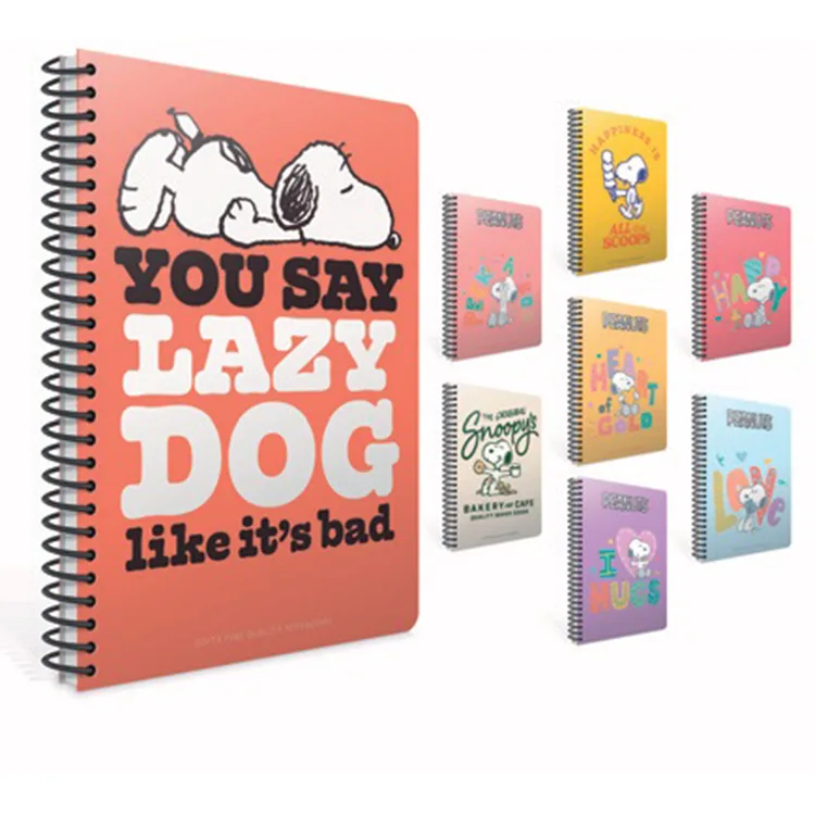 GIPTA SNOOPY A4 SPİRALLİ KARTON KAPAK 80 YP KARELİ DEFTER