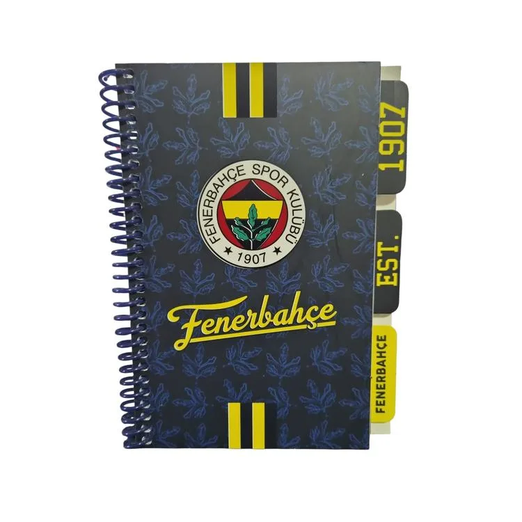 TMN 6075620 FENERBAHÇE 13 x 18 AYRAÇLI KRT. KPK. SPİRALLİ BLOKNOT PLANLAYICI