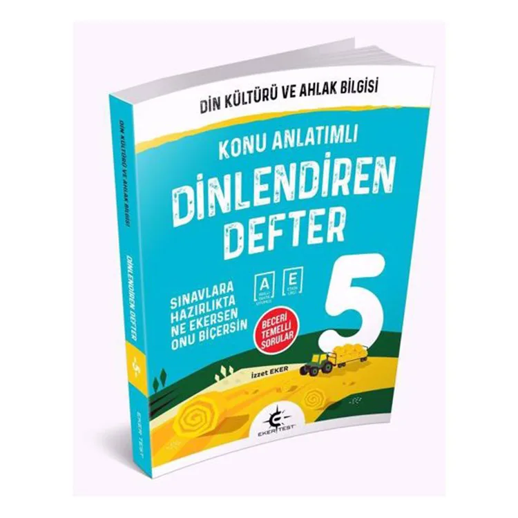EKERTEST 5.SINIF DİN KÜLTÜRÜ VE AHLAK BİLGİSİ DİNLENDİREN DEFTER KONU ANLATIMLI