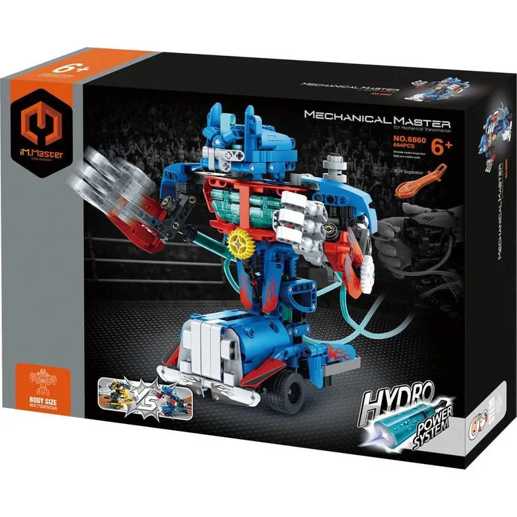 SUNMAN İM. MASTER NO.6860 HİDROLİK SAVAŞ ROBOTU MAVİ LEGO YAPIM SETİ 694 PARÇA 6+
