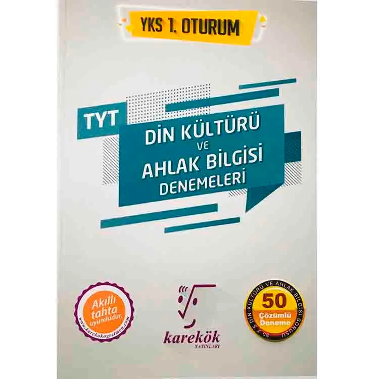 KAREKÖK TYT DİN KÜLTÜRÜ VE AHLAK BİLGİSİ 50 ÇÖZÜMLÜ DENEME 1. OTURUM