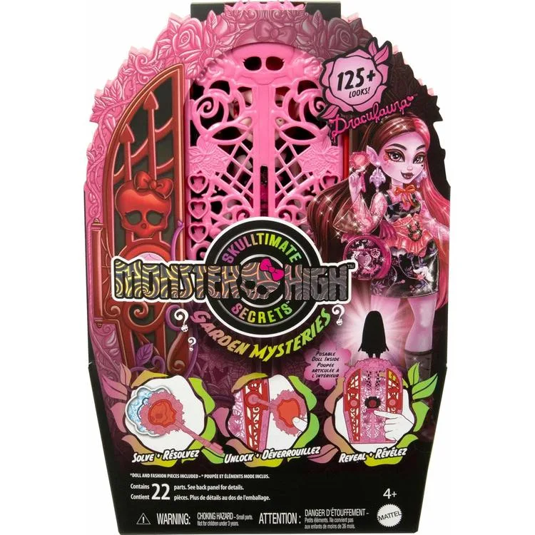 MATTEL HYT71/HYT72 MONSTER HIGH GİZEMLİ BAHÇE SERİSİ- GİZEMLİ ARKADAŞLAR - DRACULAURA BEBEK 4+