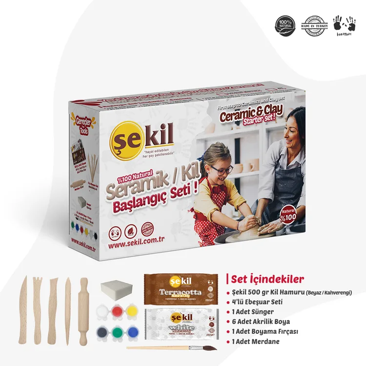 ŞEKİL SKL-BSL001 SERAMİK/KİL BAŞLANGIÇ SETİ