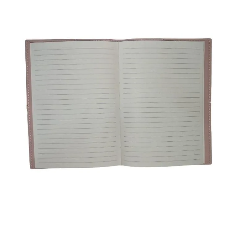 VICTORIA'S JOURNALS ÇİÇEK 124-1043 VEGAN DERİ KAPAK LASTİKLİ 13X18 cm 80 gr. 96 YP. KREM ÇİZGİLİ DEFTER PASTEL SARI