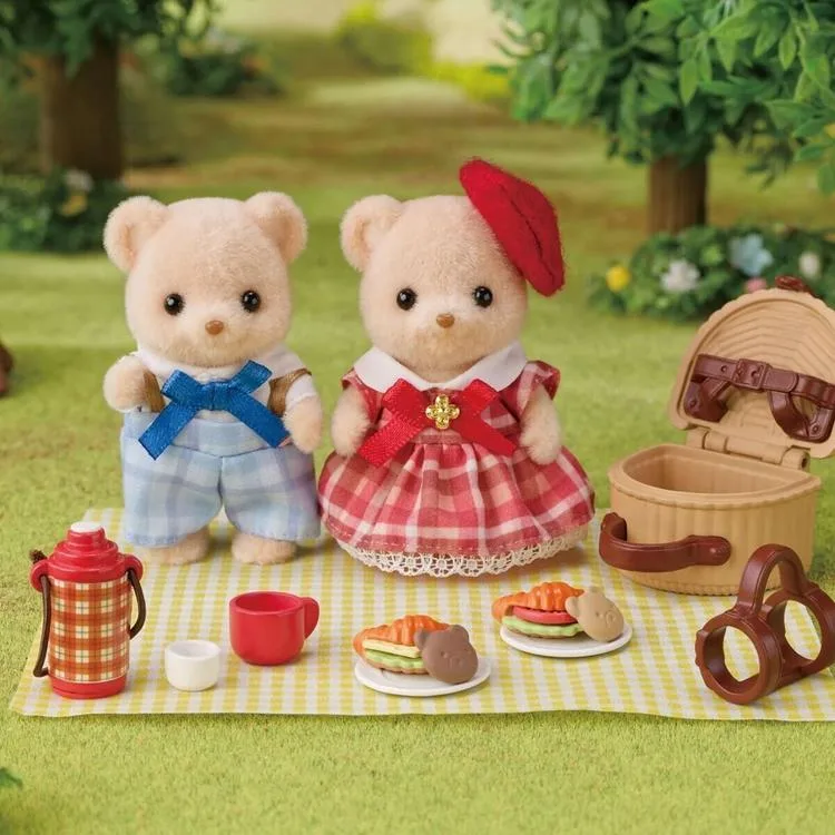 ADORE ESF5852 SYLVANIAN FAMILIES BİSKÜVİ AYI KARDEŞLER PİKNİK SETİ 3+
