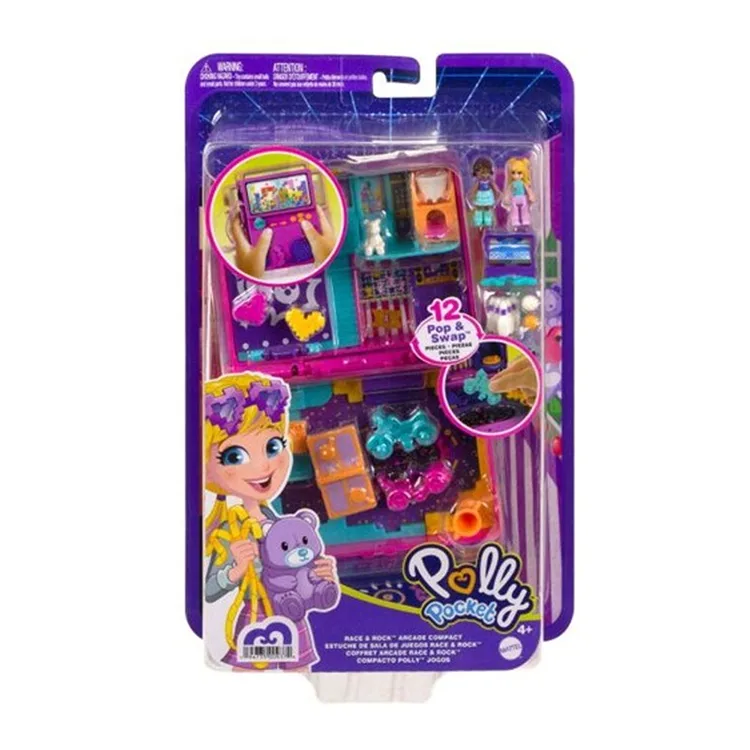 MATTEL FRY35/HCG15 POLLY POCKET VE MACERALARI MİCRO OYUN SETİ RACE-ROCK