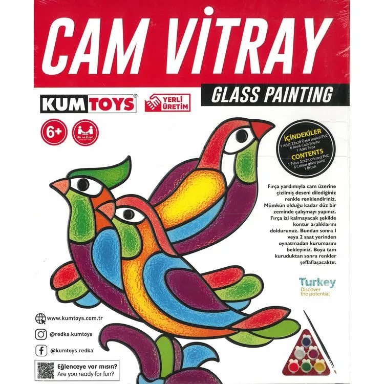 KUMTOYS KM5001 CAM VİTRAY SET KUTULU