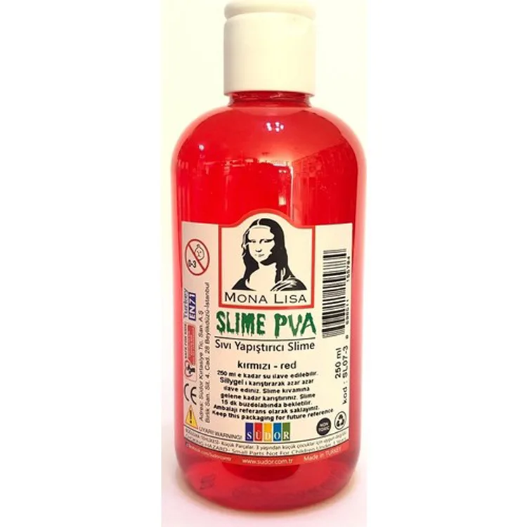 SÜDOR SL07-3 SLIME SIVI YAPIŞTIRICI 250 ML KIRMIZI