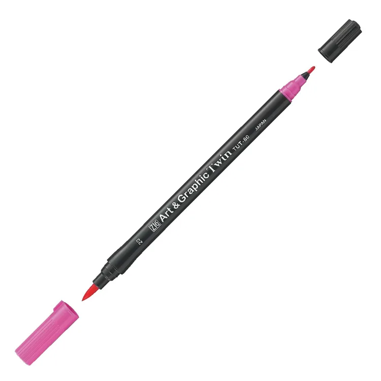 ZIG TUT-80 ART & GRAPHIC TWIN MARKER ÇİFT UCLU KALEMİ DULL BLUE