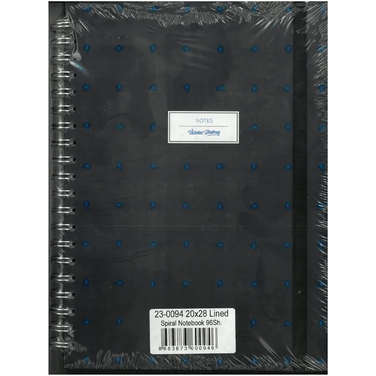 VICTORIA'S JOURNALS 0094 NOTES 20x28cm SPİRALLİ SERT KAPAK 90gr. 96YP. ÇİZGİLİ DEFTER
