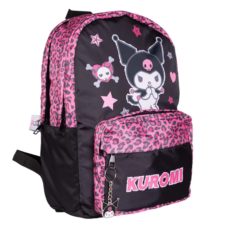TMN 592762 KUROMİ GÖRSELLİ OKUL SIRT ÇANTASI 2738 PEMBE SİYAH