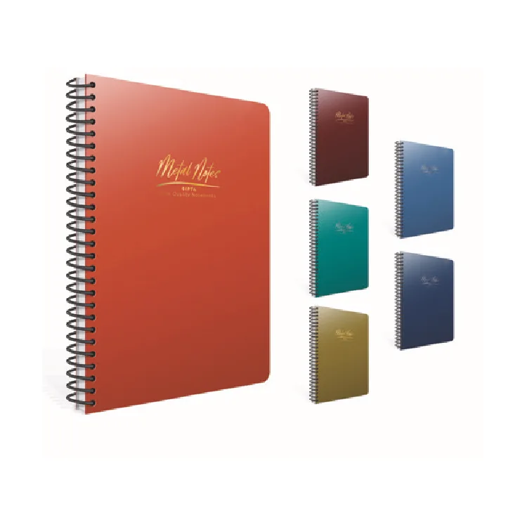 GIPTA METAL NOTES SPİRALLİ PP KAPAK 17x24 80YP. KARELİ DEFTER - 4474