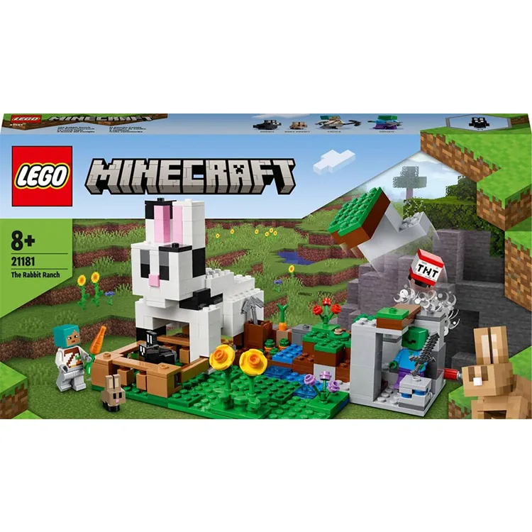 LEGO 21181 MINECRAFT RABBIT RANCH - TAVŞAN ÇİFTLİĞİ 340 PARÇA 8+