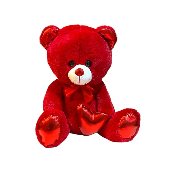 HALLEY PL62503 PARLAK KALPLİ AYI PELUŞ 50 CM