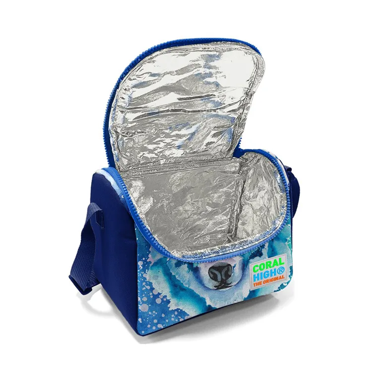 CORAL HIGH 11743 KİDS LACİVERT MAVİ KURT DESENLİ THERMO BESLENME ÇANTASI