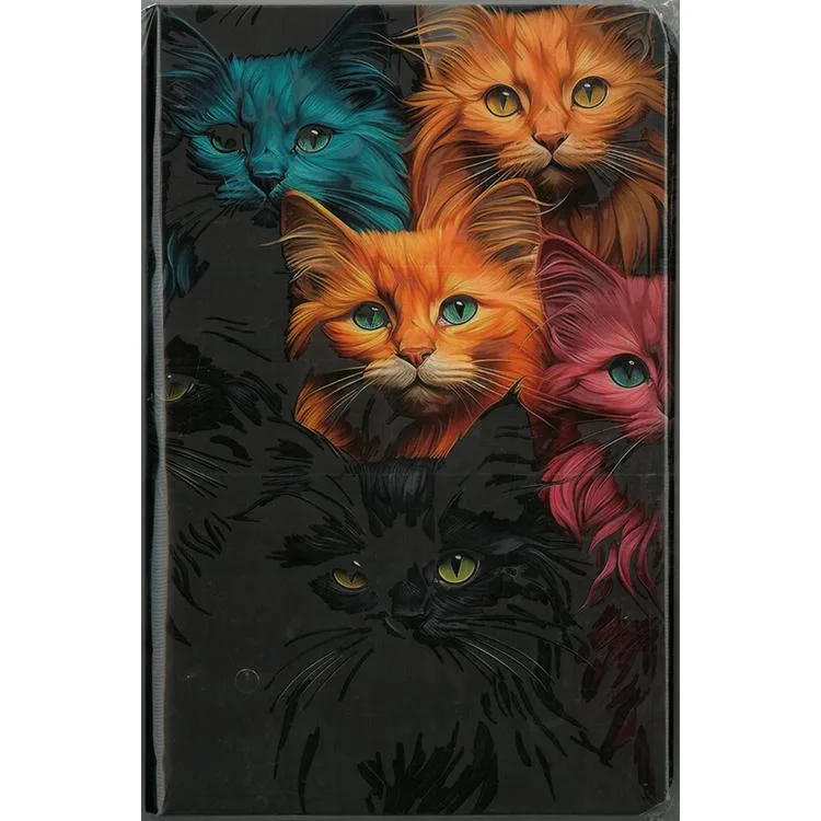 DEFFTER JUST ART-IFICAL CATS SERT KAPAK 13.5x21cm ÇİZGİLİ DEFTER 96 YP.