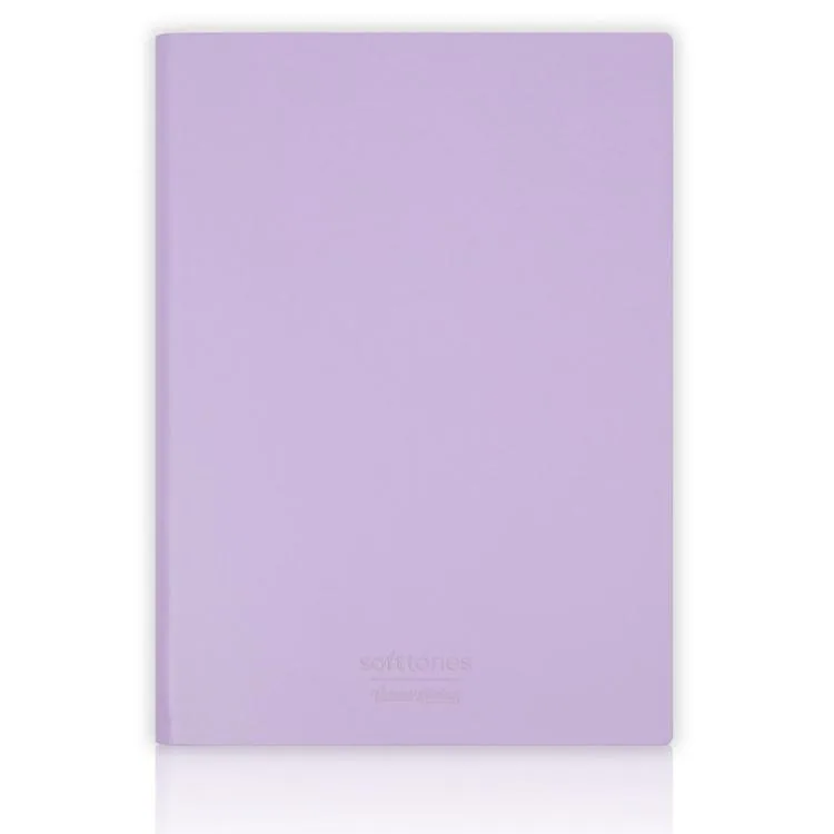 VICTORIA'S JOURNALS 1020 SOFTTONS ESNEK KAPAK B5 17x25cm 80gr. 128 YP. KREM ÇİZGİLİ DEFTER PASTEL LİLA