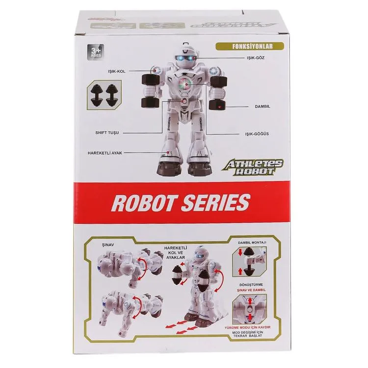 VARDEM 6026 HAREKETLİ SESLİ IŞIKLI PİLLİ ATLETİK SPORCU ROBOT 6+