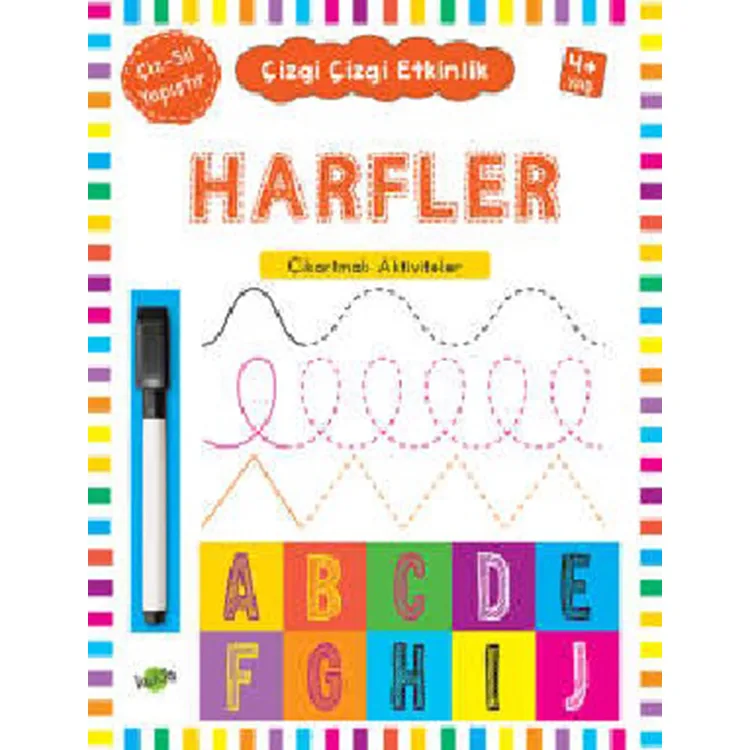 ÇİZGİ ÇİZGİ ETKİNLİK HARFLER 4 YAŞ VE ÜSTÜ