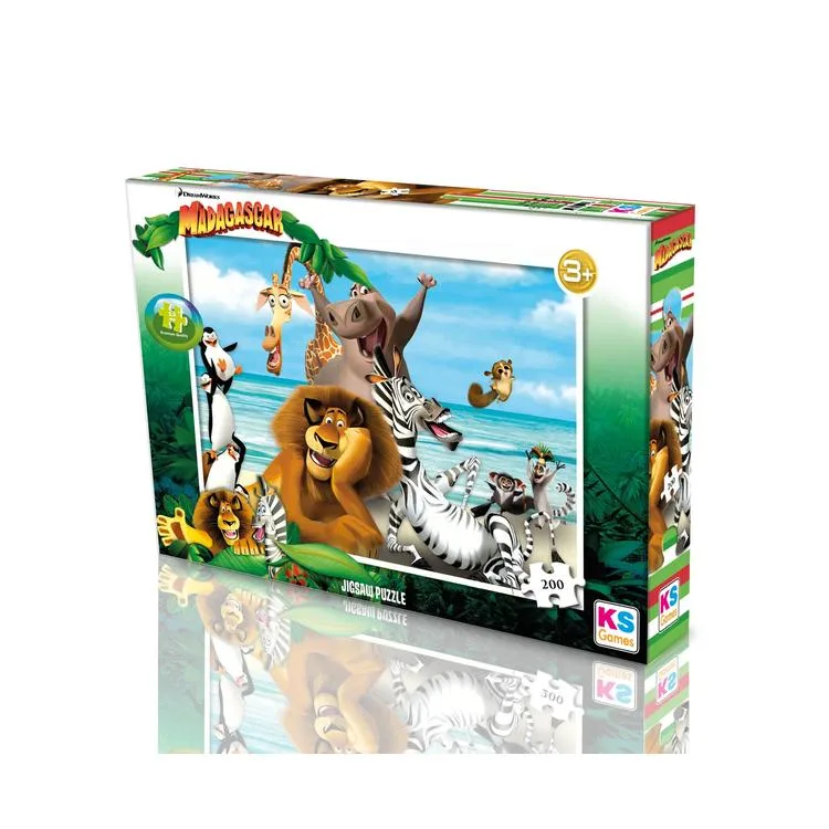 KS GAMES MG113 MADAGASCAR 34x48cm YAPBOZ/PUZZLE 200 PARÇA