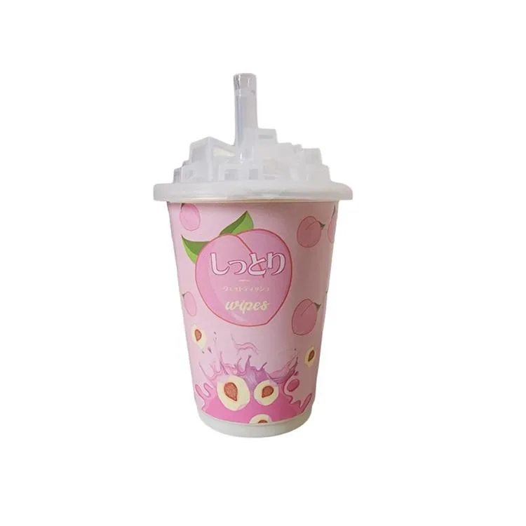 VAGON JB30806 MEYVE TEMALI ISLAK MENDİL (MILKSHAKE BARDAĞI ŞEKİLLİ)
