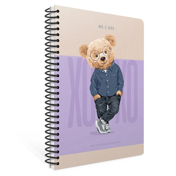 GIPTA XOXO SPİRALLİ SERT KAPAK 17x24 120YP. ÇİZGİLİ DEFTER
